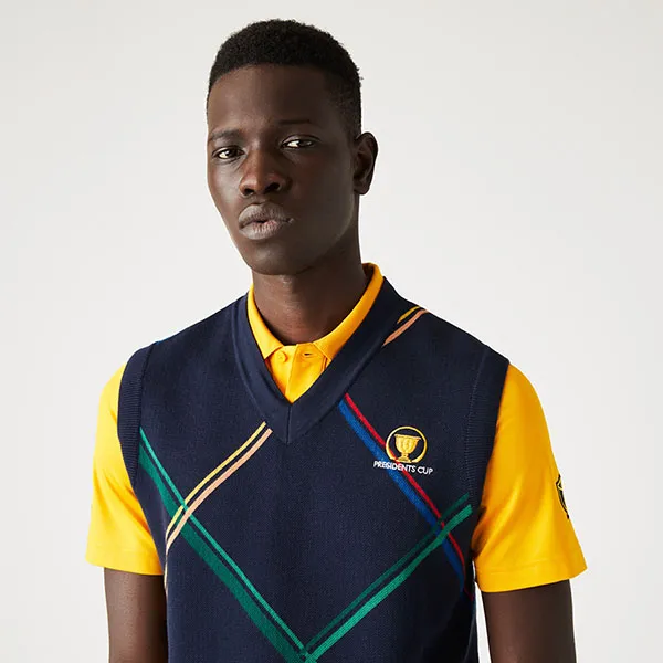 Áo Len Nam Lacoste Presidents Cup Lacoste SPORT Colourful Checked Sweater AH0729 166 Màu Xanh Navy Size 2 - Thời trang - Vua Hàng Hiệu