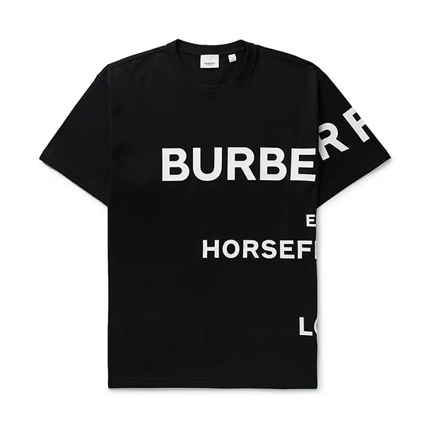 Áo Phông Nam Burberry Print Horseferry TShirt Màu Đen Size XS - Thời trang - Vua Hàng Hiệu