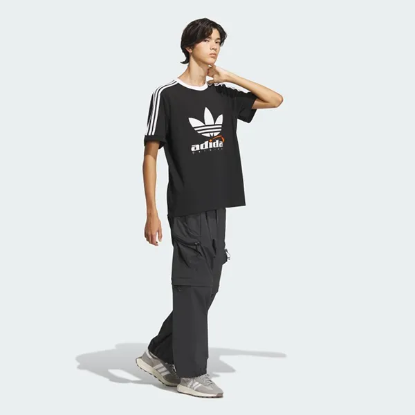 Áo Phông Nam Adidas Trefoil Logo Play Football Graphic Short Sleeve Tshirt IW6309 Màu Đen Size XS