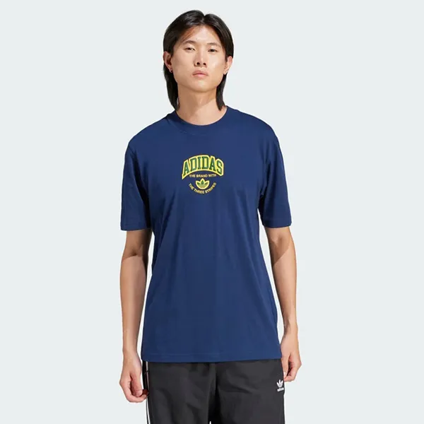 Áo Phông Nam Adidas VRCT Short Sleeve Tshirt IS0184 Màu Xanh Navy Size M