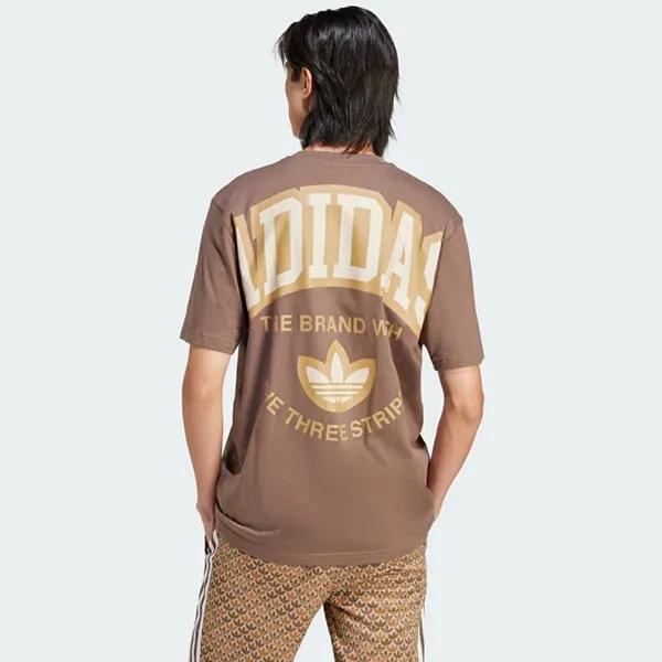Áo Phông Nam Adidas VRCT Short Sleeve Tshirt IS0185 Màu Nâu Size S