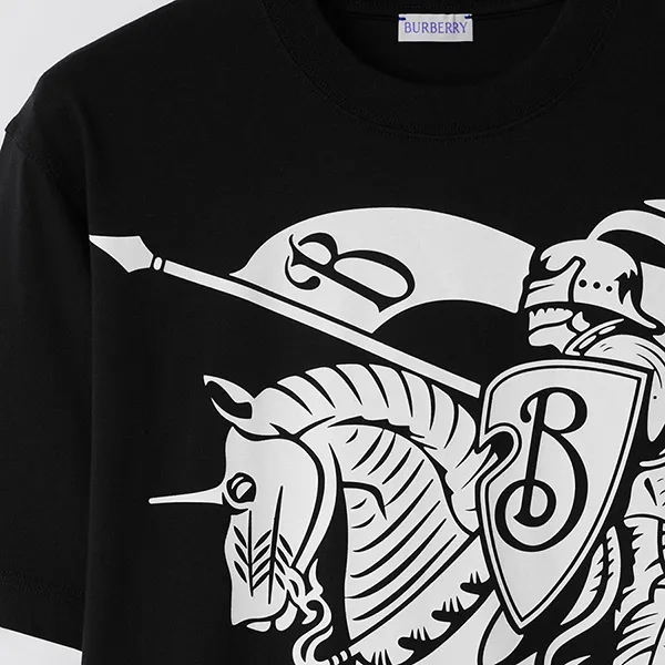 Áo Phông Nam Burberry With Logo Graphic Printed T-Shirt 80950581 Màu Đen Size XXS - Thời trang - Vua Hàng Hiệu