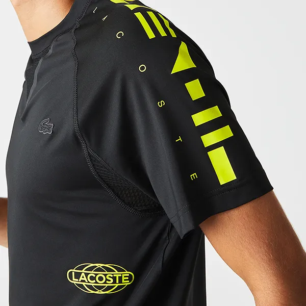 Áo Phông Nam Lacoste Men's Sport Stretch Jersey T-Shirt TH9322-51 9Y2 Màu Đen Size 2 - Thời trang - Vua Hàng Hiệu