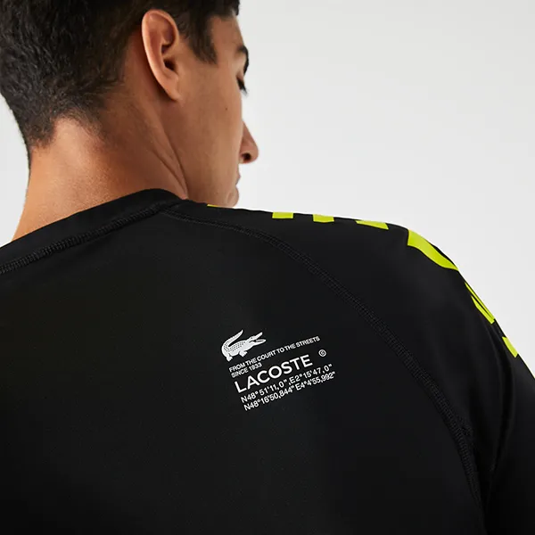 Áo Phông Nam Lacoste Men's Sport Stretch Jersey T-Shirt TH9322-51 9Y2 Màu Đen Size 2 - Thời trang - Vua Hàng Hiệu