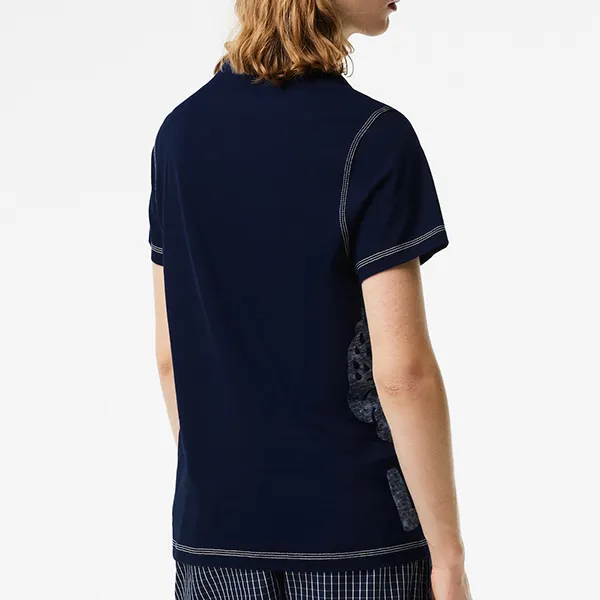 Áo Phông Nam Lacoste Regular Fit Organic Cotton Jersey Tshirt TH8249 166 Màu Xanh Navy Size 4
