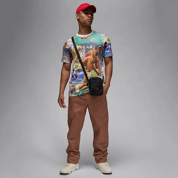 Áo Phông Nam Nike Jordan Flight Essentials Men's Printed Tshirt FZ1923-100 Phối Màu Size XS