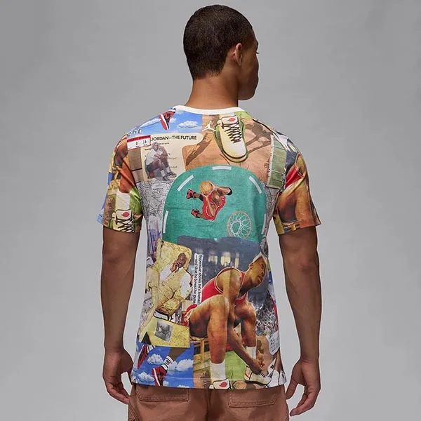 Áo Phông Nam Nike Jordan Flight Essentials Men's Printed Tshirt FZ1923-100 Phối Màu Size XS