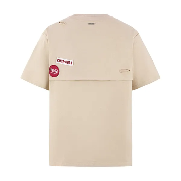 Áo Phông Nữ 13 De Marzo X Coca-Cola TShirt 098 Màu Be Size S