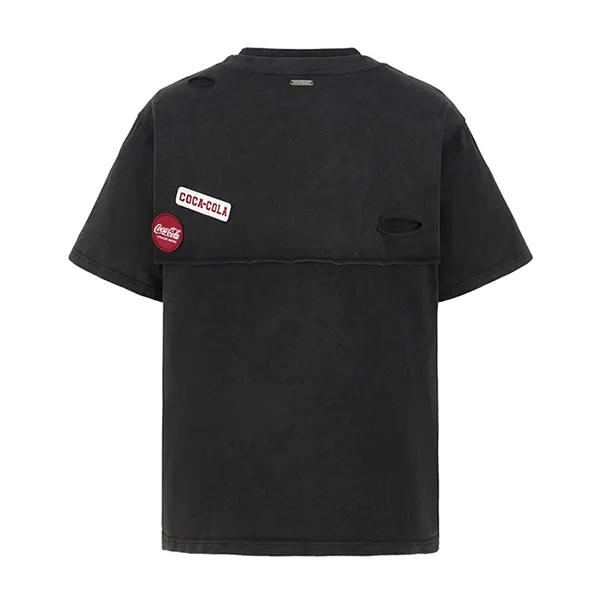 Áo Phông Nữ 13 De Marzo X Coca-Cola Bear Layered Logo Tshirt Black Màu Đen Size S
