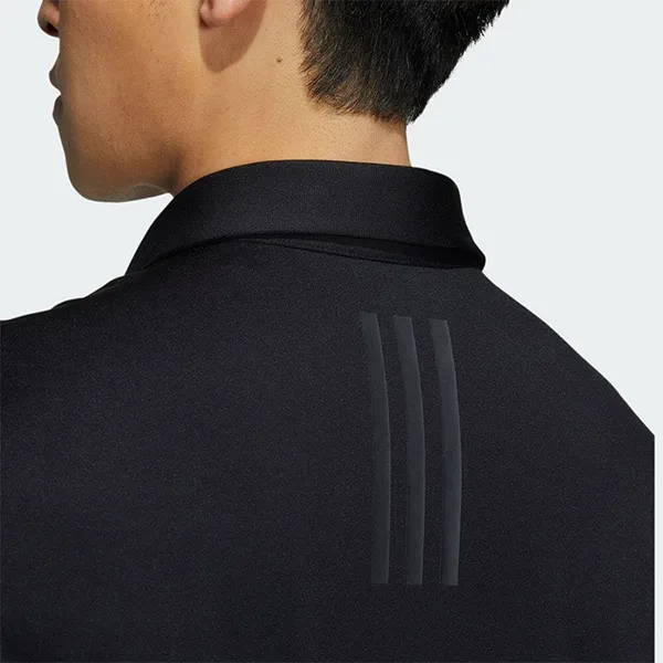 Áo Polo Dài Tay Nam Adidas Solid Stretch Long Sleeve IA2700 Màu Đen Size M