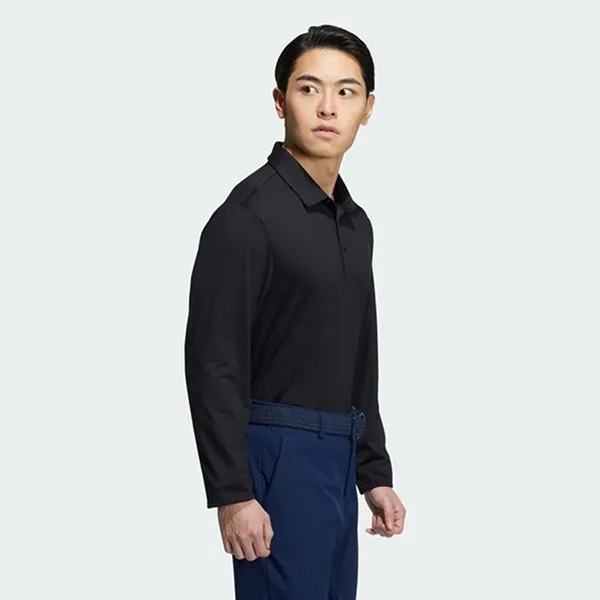 Áo Polo Dài Tay Nam Adidas Solid Stretch Long Sleeve IA2700 Màu Đen Size M