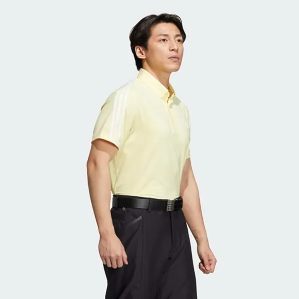 Áo Polo Nam Adidas Aeroready 3-Stripes Shirt HG8272 Màu Vàng Nhạt Size L