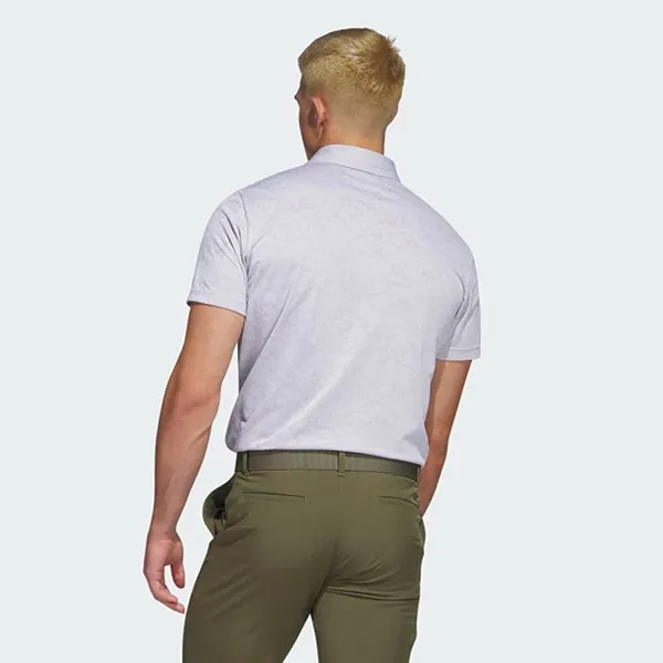 Áo Polo Nam Adidas Jacquard Fabric Golf HS1113 Màu Xám Trắng Size L