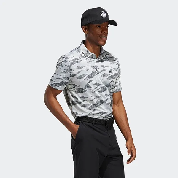 Áo Polo Nam Adidas Jacquard Shirt HF6500 Màu Rằn Ri Size L - Thời trang - Vua Hàng Hiệu