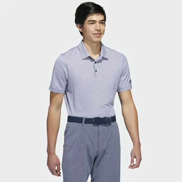 Áo Polo Nam Adidas Ottoman Stripe Polo Shirt HR9072 Màu Xanh Tím Size M - Thời trang - Vua Hàng Hiệu