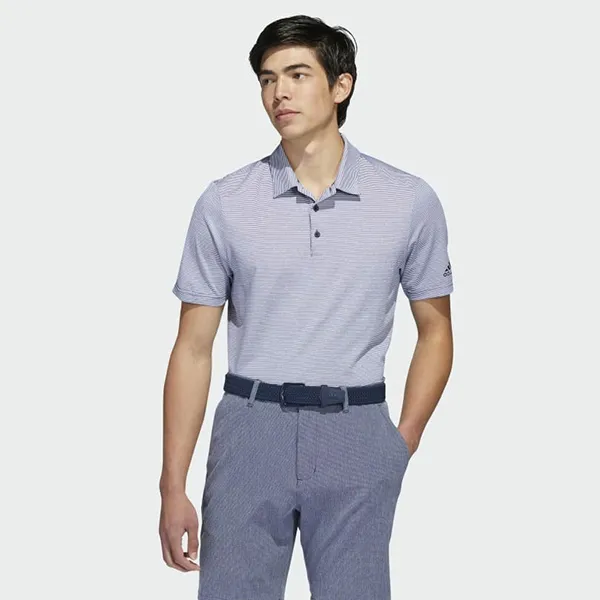 Áo Polo Nam Adidas Ottoman Stripe Polo Shirt HR9072 Màu Xanh Tím Size M - Thời trang - Vua Hàng Hiệu