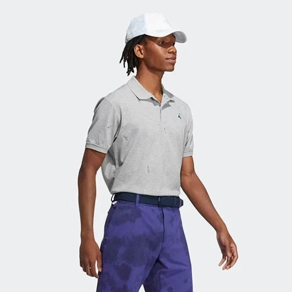 Áo Polo Nam Adidas PG Monog HA0196 Màu Xám Size S - Thời trang - Vua Hàng Hiệu