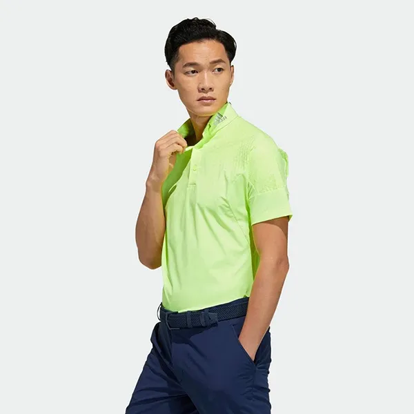 Áo Polo Nam Adidas Returnable Golf Shoulder GM3605 Màu Xanh Nõn Chuối Size XL