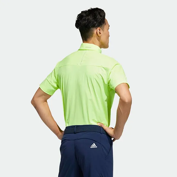 Áo Polo Nam Adidas Returnable Golf Shoulder GM3605 Màu Xanh Nõn Chuối Size XL