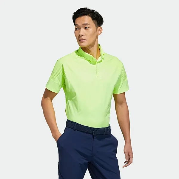 Áo Polo Nam Adidas Returnable Golf Shoulder GM3605 Màu Xanh Nõn Chuối Size XL
