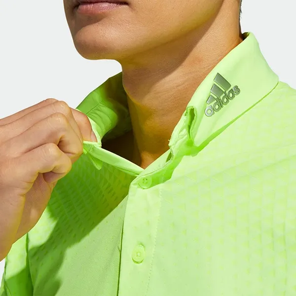 Áo Polo Nam Adidas Returnable Golf Shoulder GM3605 Màu Xanh Nõn Chuối Size XL