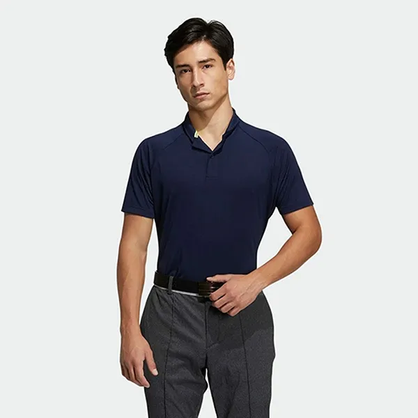 Áo Polo Nam Adidas Solid Short Sleeve Shawl Collar GM0678 Màu Xanh Navy Size L