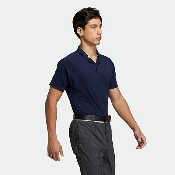 Áo Polo Nam Adidas Solid Short Sleeve Shawl Collar GM0678 Màu Xanh Navy Size L