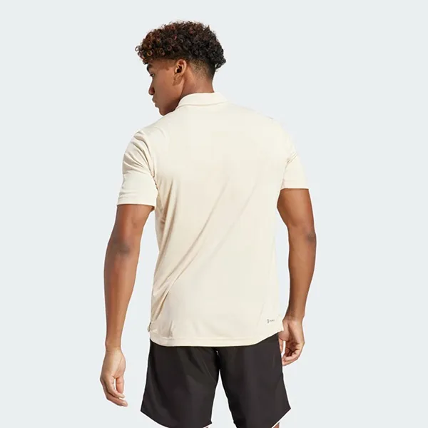 Áo Polo Nam Adidas Tennis 3 Sọc Club Sand Strata HS3270 Màu Kem Size L (Form Á)