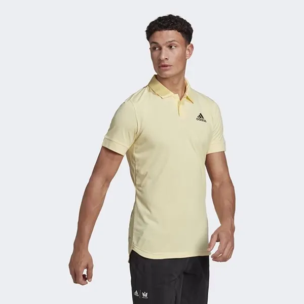 Áo Polo Nam Adidas Tennis New York Freelift HG3129 Màu Vàng Nhạt Size M