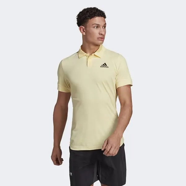 Áo Polo Nam Adidas Tennis New York Freelift HG3129 Màu Vàng Nhạt Size M