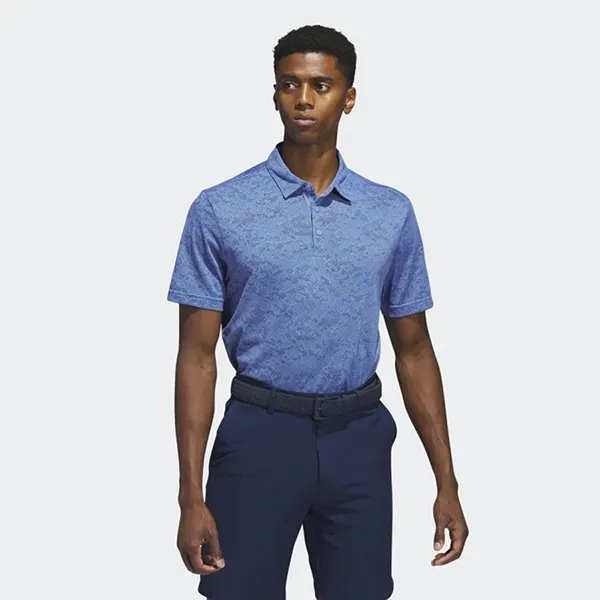 Áo Polo Nam Adidas Textured Jacquard Golf Shirt HS7609 Màu Xanh Size M