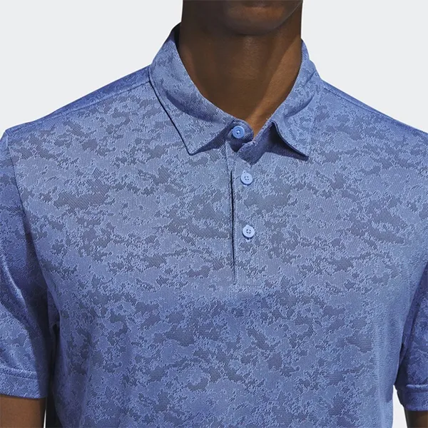 Áo Polo Nam Adidas Textured Jacquard Golf Shirt HS7609 Màu Xanh Size M