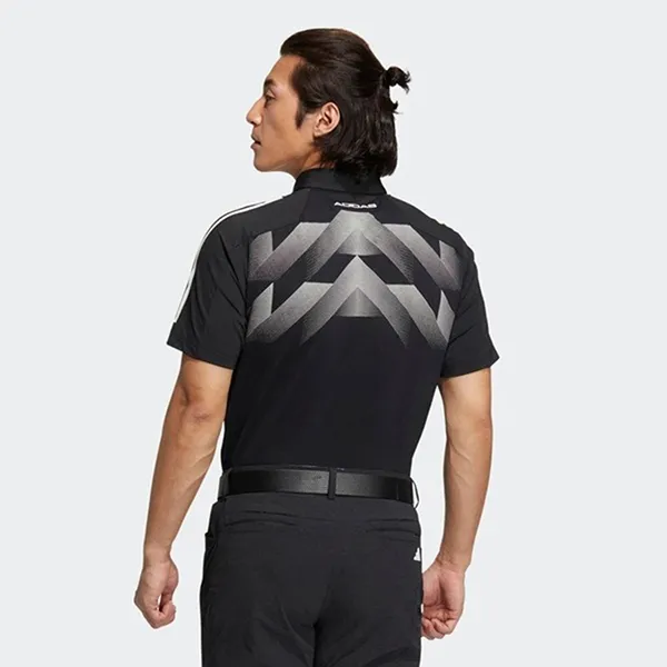 Áo Polo Nam Adidas Three Stripes Short Sleeved Stretch Button Down HT6862 Màu Đen Size S