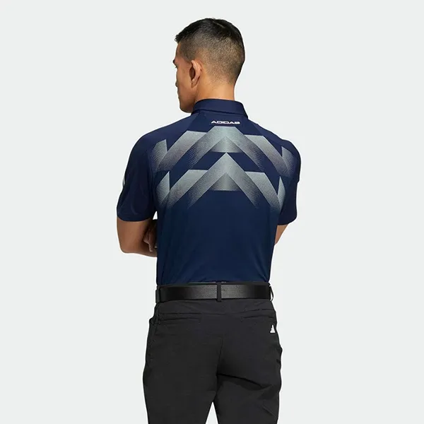 Áo Polo Nam Adidas Three Stripes Short Sleeved Stretch Button Down HT6863 Màu Navy Size L