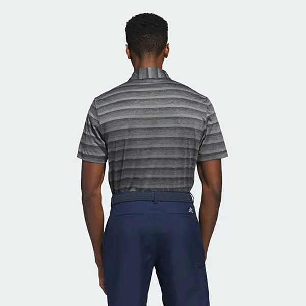 Áo Polo Nam Adidas Two Color Striped HR7981 Màu Xám Size L