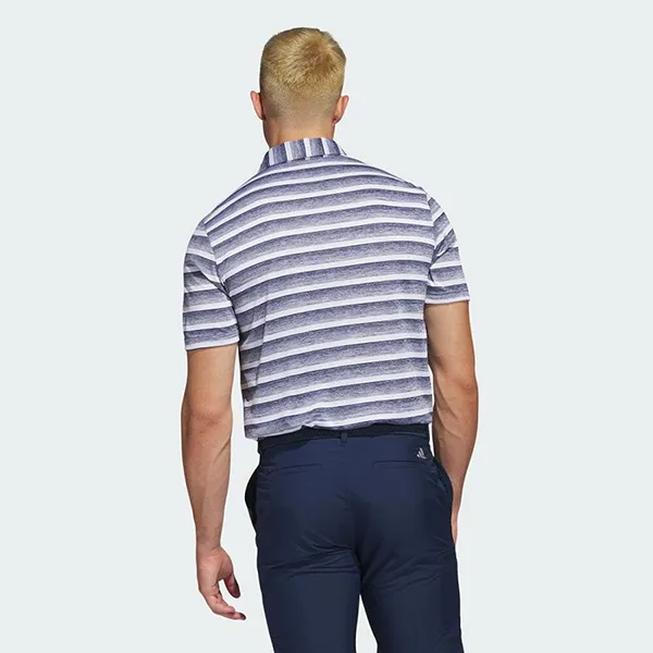 Áo Polo Nam Adidas Two Color Striped Navy / White HS7579 Màu Xanh Kẻ Trắng Size S