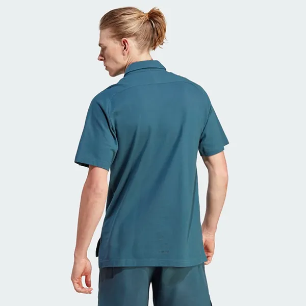 Áo Polo Nam Adidas ZNE Premium Polo Shirt IJ6134 Màu Xanh Băng Size L