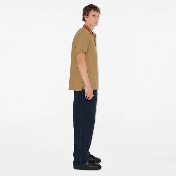 Áo Polo Nam Burberry Cotton Polo Shirt 80512361 Màu Nâu Camel Size XS - Thời trang - Vua Hàng Hiệu