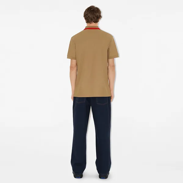 Áo Polo Nam Burberry Cotton Polo Shirt 80512361 Màu Nâu Camel Size XS - Thời trang - Vua Hàng Hiệu