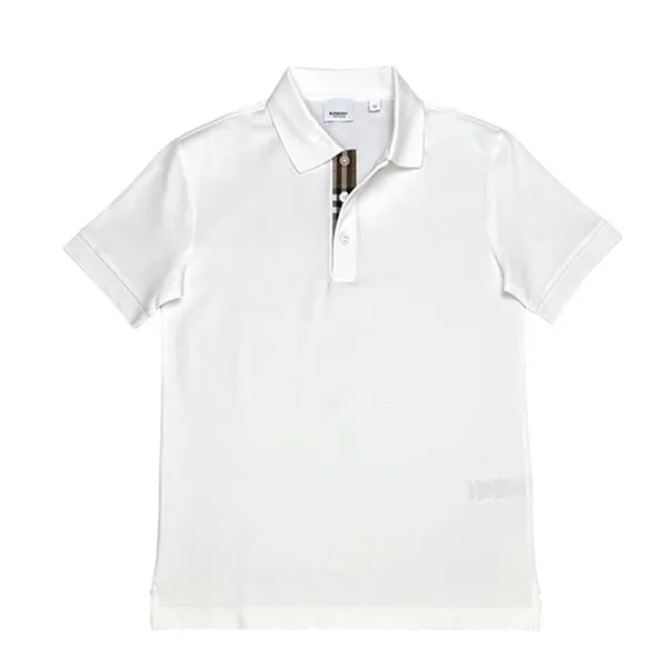 Áo Polo Nam Burberry Shirt Màu Trắng Size L