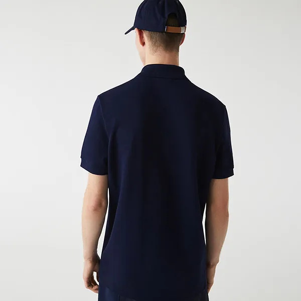 Áo Polo Nam Lacoste Made In France Regular Fit PH3354-00-166 Màu Xanh Navy Size 3