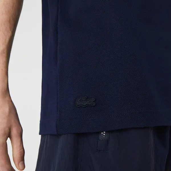 Áo Polo Nam Lacoste Made In France Regular Fit PH3354-00-166 Màu Xanh Navy Size 3
