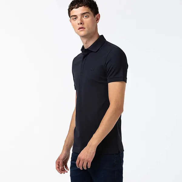 Áo Polo Nam Lacoste Men's Regular Fit Paris Shirt PH552E HDE Màu Xanh Đen Size 4