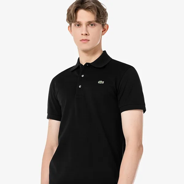 Áo Polo Nam Lacoste Men's Slim Fit Piqué PH7937 031 Màu Đen Size 3