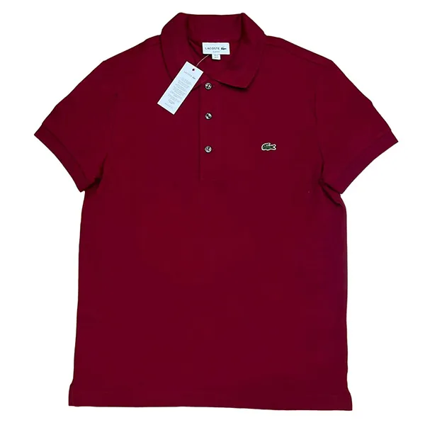Áo Polo Nam Lacoste Men’s Slim Fit Stretch Cotton Piqué Màu Đỏ Mận Size 2