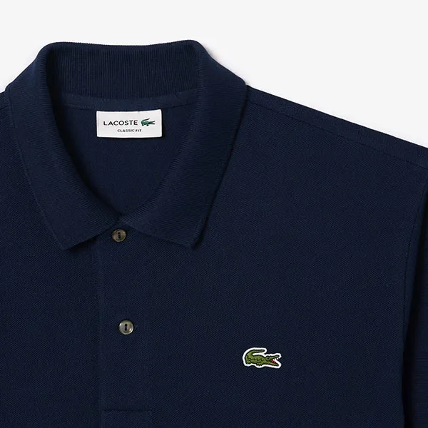 Áo Polo Nam Lacoste Original L.12.12 Piqué Polo Shirt PH7419 166 Màu Xanh Navy Size 3