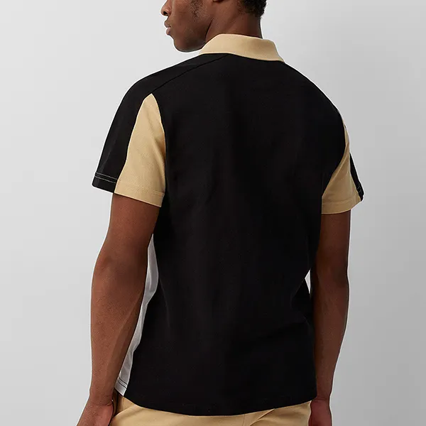 Áo Polo Nam Lacoste Regular Fit PH1302 IKH Màu Đen Be Size 5