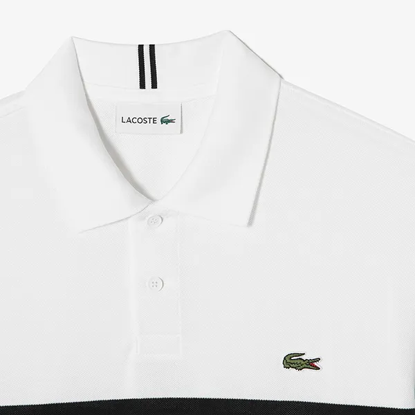Áo Polo Nam Lacoste Regular Fit PH196E 001 Màu Trắng Size 3