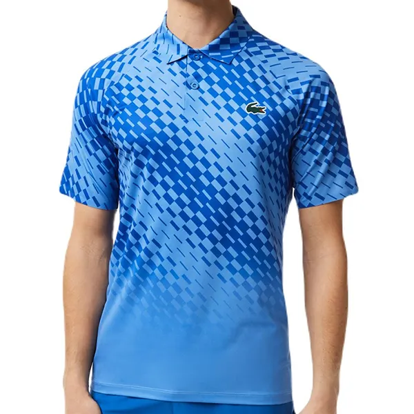Áo Polo Nam Lacoste Regular Tennis x Novak Djokovic Player Version DH5177 YI5 Màu Xanh Blue Size 4 - Thời trang - Vua Hàng Hiệu