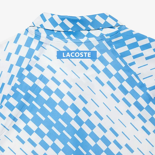 Áo Polo Nam Lacoste Regular Tennis x Novak Djokovic Player Version DH5177 YIP Màu Trắng Phối Xanh Size 4 - Thời trang - Vua Hàng Hiệu